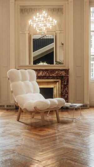 Ensemble fauteuil + repose pied SOLLEN