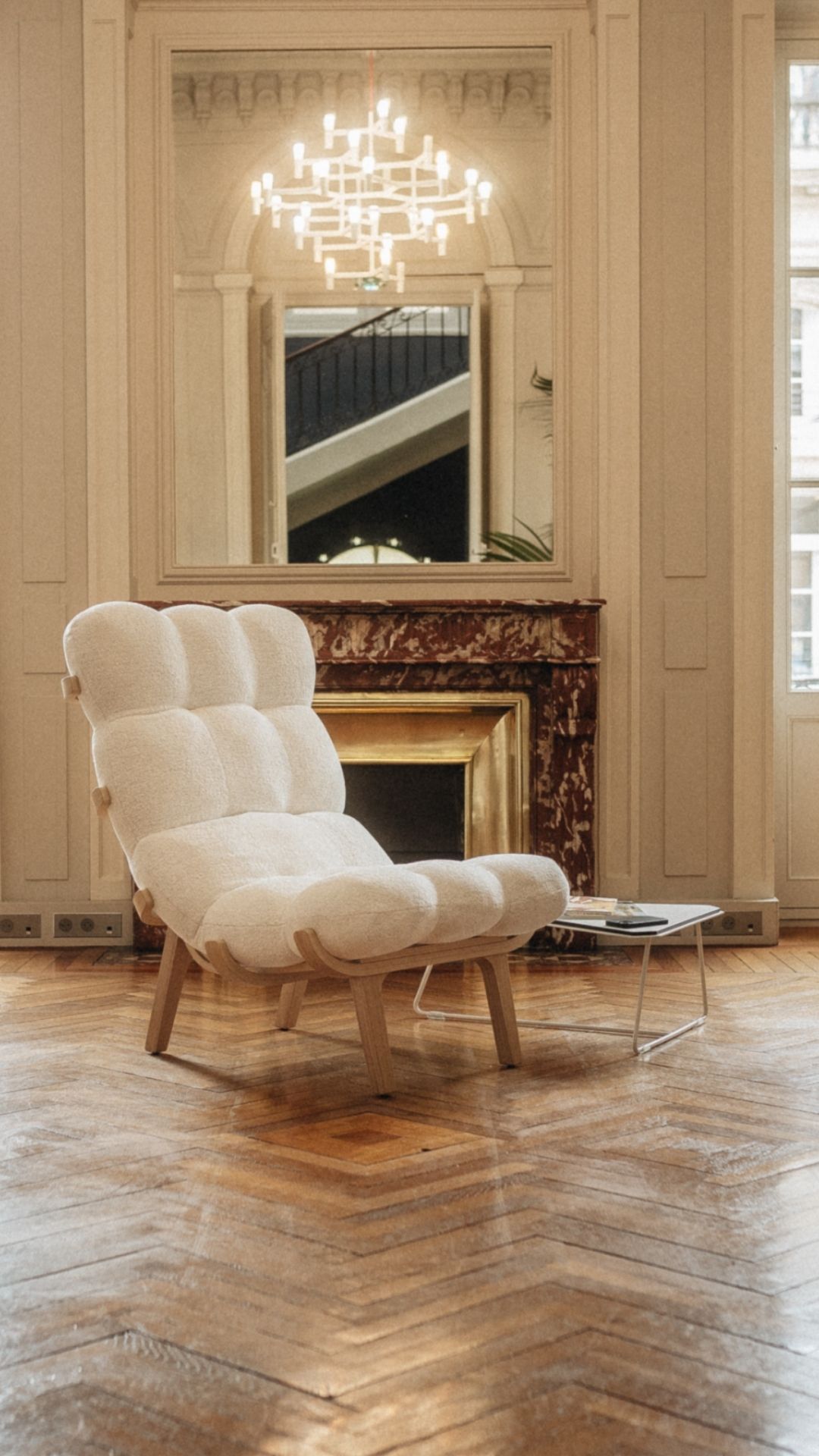 Ensemble fauteuil + repose pied SOLLEN