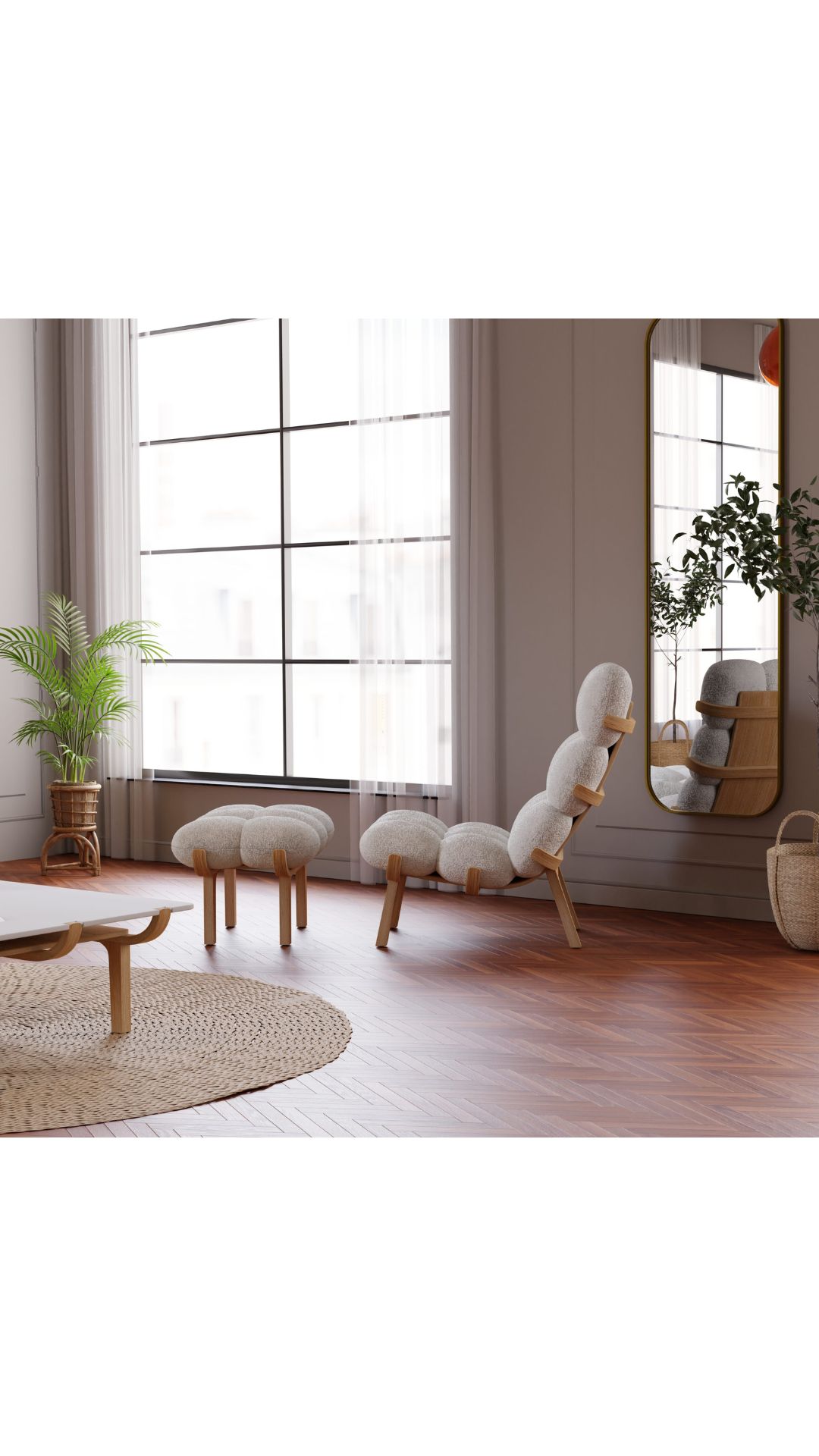 Ensemble fauteuil + repose pied SOLLEN – Image 2